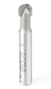 Amana Tool 45904 Carbide Tipped Core Box 1/8 R x 1/4 D x 1/4 CH x 1/4 Inch SHK Router Bit